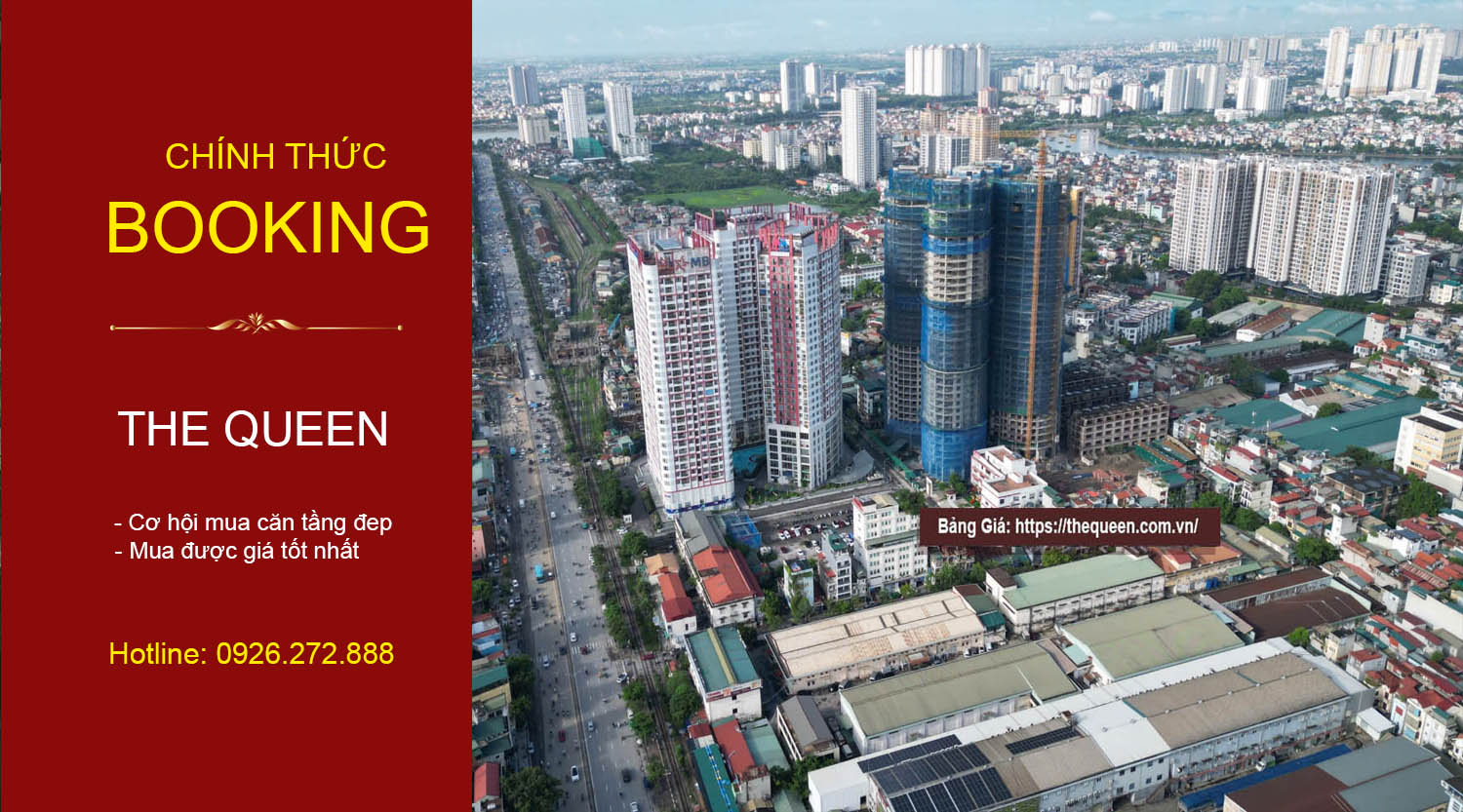  BooKing căn hộ The Queen 360 Giải Phóng