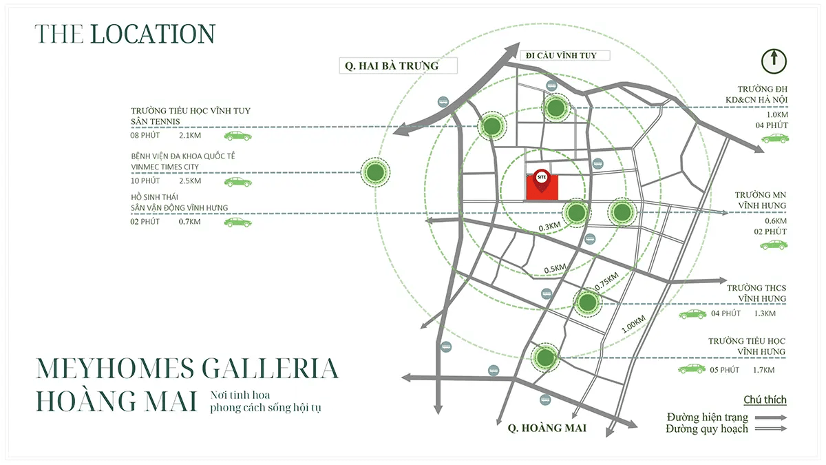 Vị trí dự án Meyhomes Galleria